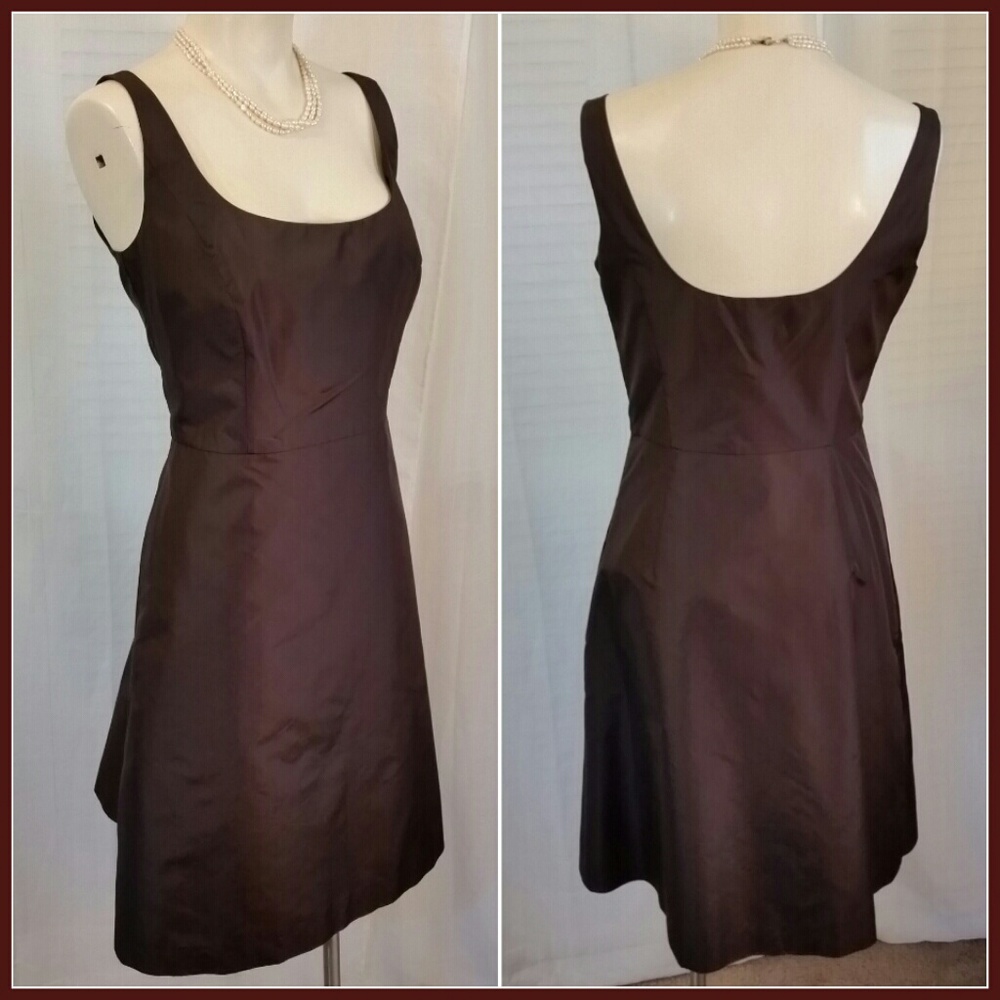 Ann Taylor SILK Dress - Chocolate - Size 4